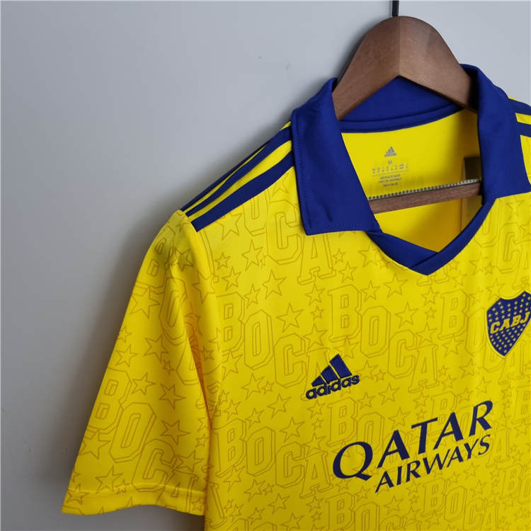 Boca Juniors 22/23 Away Yellow Soccer Jersey Football Shirt - Click Image to Close
